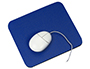 TAPETE PARA RATO Q-CONNECT AZUL 260X220X6 MM