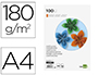 CARTOLINA LIDERPAPEL DIN A4 180 GR LARANJA FORTE PACK DE 100 UNIDADES