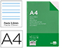 RECARGA LIDERPAPEL FOLIO 100 F 4TF-09 2 LINHAS PAUTA LARGA 4 -4 FUROS COM MARGEM
