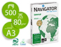 PAPEL FOTOCOPIA NAVIGATOR DIN A3 80 GR EMBALAGEM DE 500 FOLHAS