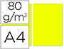PAPEL DE COR LIDERPAPEL DIN A4 80 GR LIMAO EMBALAGEM DE 100 FOLHAS