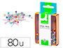 ALFINETES DE SINALIZACAO Q-CONNECT COLORIDAS CAIXA COM80 UNIDADES