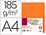 CLASSIFICADOR LIDERPAPEL EM CARTOLINA DE 180 GR DIN A4 LARANJA INTENSO