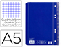 CADERNO ESPIRAL LIDERPAPEL CAPA AZUL MICRO 80 F DIN A5 QUADRICULADO