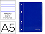 CADERNO ESPIRAL LIDERPAPEL CAPA AZUL MICRO 80 F DIN A5 PAUTADO