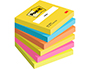 BLOCO DE NOTAS ADESIVAS POST-IT NEON. 76 X 76 MM