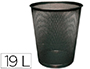 CESTO DE PAPEIS Q-CONNECT DE REDE METALICO PRETO CAPACIDADE 19 LITROS 34,5X29,5 CM