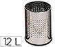 CESTO DE PAPEIS Q-CONNECT METALICO CROMADO CAPACIDADE 12 LITROS 250 X 325 MM