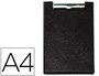 PORTA NOTAS SARO COM MOLA PRETO DIN A4