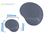 TAPETE PARA RATO Q-CONNECT COM APOIO DE PULSO EM GEL BASE ANTIDESLIZANTE