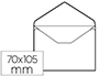 ENVELOPE LIDERPAPEL N.0 CARTAO DE VISITA BRANCO 70 X 110 MM ENGOMADO PACK DE 100 UNIDADES