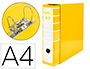 PASTA DE ARQUIVO DE ALAVANCA LIDERPAPEL FILING SYSTEM CARTAO FORRADO DIN A4 COM CAIXA AMARELA