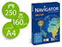 PAPEL FOTOCOPIA NAVIGATOR DIN A4 160 GR EMBALAGEM DE 250 FOLHAS
