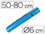 TUBO PORTA DESENHOS EXTENSIVEL 80 CM AZUL