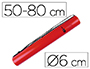 TUBO PORTA DESENHOS EXTENSIVEL 80 CM VERMELHO