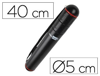 TUBO PORTA DESENHOS PLASTICO 40 CM PRETO