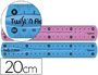 REGUA PLASTICO FLEXIVEL DE 20 CMS. CORES SORTIDAS. ROTATIVO.CORES SORTIDAS