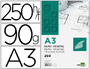 PAPEL VEGETAL LIDERPAPEL DIN A3 90 GR FOLHA