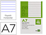 BLOCO DE APONTAMENTOS LIDERPAPEL DIN A7 80 F PAUTADO