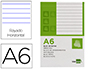 BLOCO DE APONTAMENTOS LIDERPAPEL DIN A6 80 F PAUTADO