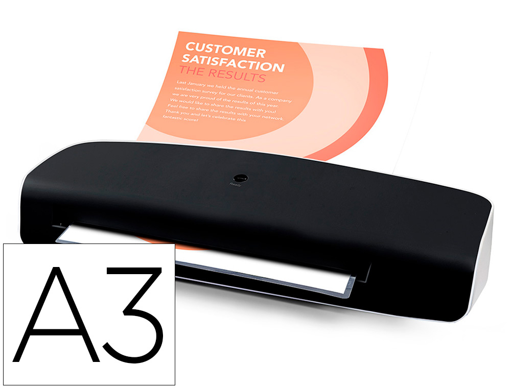 PLASTIFICADORA Q-CONNECT KF17003 DIN A3 STANDARD 2 ROLOS ATE 125 MICRONS