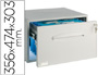BLOCO CLASSIFICADOR ARCHISYSTEM PARA PASTAS ARQUIVO SUSPENSO COM FECHO COR CINZA 356X474X303 MM