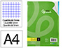 RECARGA LIDERPAPEL DIN A4 120 F QUADRICULA DE 5 MM MARGEM COM BANDAS 5 CORES PAPEL DE 70 GR