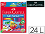 LAPIS DE COR FABER-CASTELL AGUARELAVEIS C/ 24 SORTIDOS