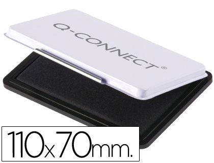 ALMOFADA PARA CARIMBOS Q-CONNECT 110X70 MM PRETO