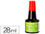 TINTA PARA ALMOFADA Q-CONNECT VERMELHO FRASCO DE 28 ML