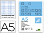 RECARGA LIDERPAPEL DIN A5 120+20 F QUADRICULADO 5 MM 6 FUROS SEM MARGEM BANDAS 5 CORES PAPEL 70 GR