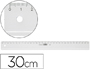REGUA M+R 30 CM PLASTICO TRANSPARENTE