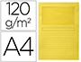 CLASSIFICADOR Q-CONNECT EM CARTOLINA DIN A4 AMARELO COM JANELA TRANSPARENTE 120 GR