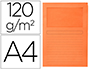 CLASSIFICADOR Q-CONNECT EM CARTOLINA DIN A4 LARANJA COM JANELA TRANSPARENTE 120 GR