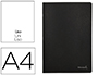CADERNO AGRAFADO LIDERPAPEL CAPA PRETA DIN A4 80 F LISO 60GR