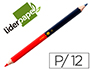 LAPIS DE CORES LIDERPAPEL BICOLOR JUMBO