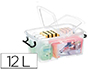 CAIXA DE ARMAZENAGEM CEP 12 LITROS TRANSPARENTE COM TAMPA 405X295X183 MM