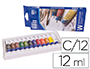 PINTURA AGUARELA ARTIST CAIXA CARTAO DE 12 CORES SORTIDAS DE 12 ML