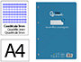 RECAMBIO LIDERPAPEL FOLIO 100 H 4 TALADROS 70 GR CUADRICULADO PAUTADO 3 MM CON MARGEN