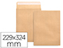 ENVELOPE LIDERPAPEL N.7 BOLSA KRAFT DIN C4 229X324 MM TIRA DE SILICONE PACK DE 25 UNIDADES