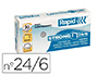 AGRAFES RAPID N 24/6 GALVANIZADOS STRONG CAIXA DE 1000 AGRAFES