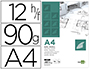 BLOCO DE PAPEL VEGETAL LIDERPAPEL DIN A4 210X297MM 90 GR BOLSA DE 12 FOLHAS