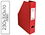 PORTA REVISTAS EXACOMPTA PVC LOMBADA 70MM COR VERMELHO 230X310X70 MM