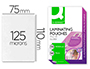 BOLSA DE PLASTIFICAR Q-CONNECT 110 X 75 MM 125 MICRONS CAIXA DE 100 UNIDADES
