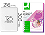 BOLSA DE PLASTIFICAR Q-CONNECT 303 X 216 MM 125 MICRONS DIN A4 A CAIXA DE 100 UNIDADES