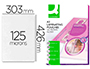 BOLSA DE PLASTIFICAR Q-CONNECT 303 X 426 MM 125 MICRONS DIN A3 CAIXA DE 100 UNIDADES