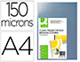 CAPA DE ENCADERNACAO Q-CONNECT PVC DIN A4 INCOLOR 150 MICRONS PACK DE 100 UNIDADES