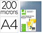 CAPA DE ENCADERNACAO Q-CONNECT PVC DIN A4 INCOLOR 200 MICRONS PACK DE 100 UNIDADES