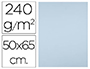 CARTOLINA LIDERPAPEL 50X65 CM 240 GR AZUL PACK DE 25 UNIDADES