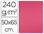 CARTOLINA LIDERPAPEL 50X65 CM 240 GR FUCSIA PACK DE 25 UNIDADES